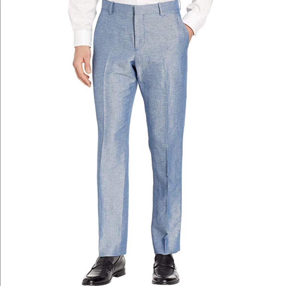 Linen Perry Ellis Portfolio slim fit pants